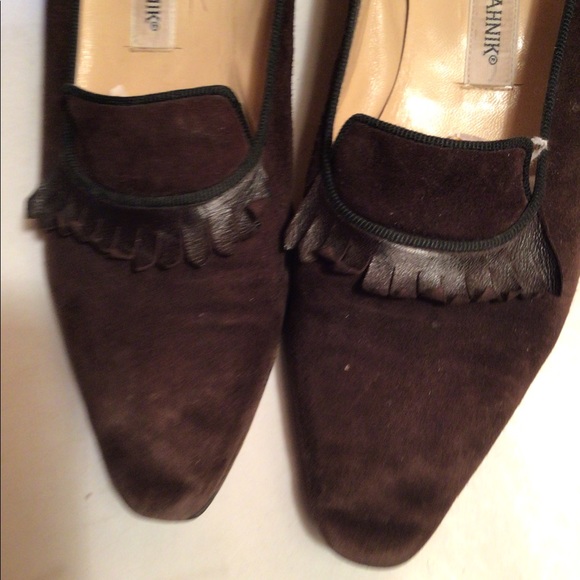- Manolo Blahnik suede loafer SZ 381/2 - Picture 4 of 12